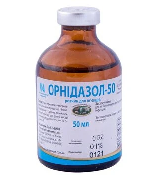 Противоразитарный препарат Орнидазол - 50, 50 мл