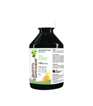 Дерматологічний засіб Дьоготь березовий, 100 мл