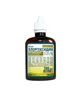 Антисептик Хлоргексидин 0,05% раствор, 100 мл