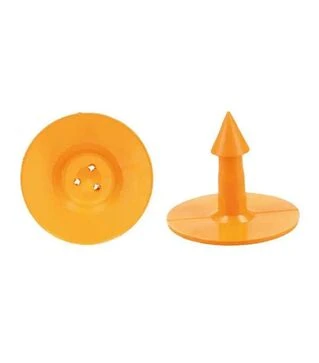 Ушные бирки оранжевые MS Schippers для животных (овец, коз, свиней, поросят, собак) круглые, без номера, диаметром 28 мм