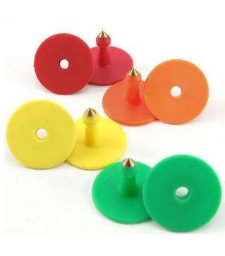 Вушні бірки для тварин, круглі, без номера, 30мм