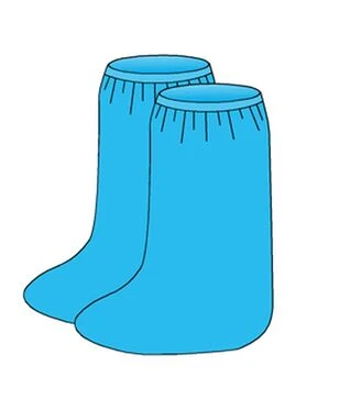 Бахилы высокие с резинкой, 50 шт