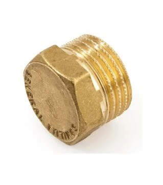 Заглушка латунная с наружной резьбой 1/2&#039;&#039;