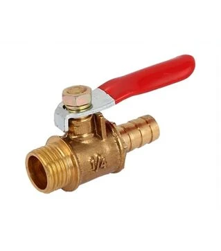 Кран латунный под шланг 9 и 10 мм с наружной резьбой 1/4&#039;&#039;