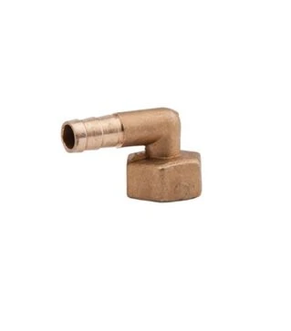 Штуцер латунный угловой 10 мм с внутренней резьбой 1/2'' под шланг 9&ndash;10 мм