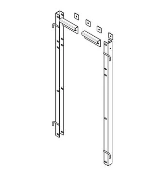 Комплект дверний з ручками 500 мм
