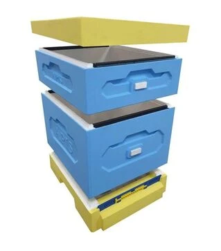 Вулик ППС під рамку Дадан 300 мм, 1 корпус, 1 магазин, на 10 рамок, низький дах (AUD006)