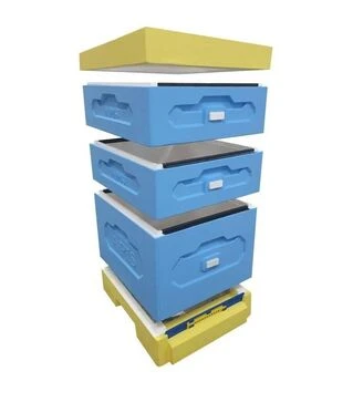 Вулик ППС під рамку Дадан 300 мм, 1 корпус, 2 магазини, на 10 рамок, низький дах (AUD007)