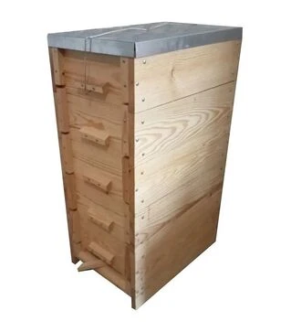 Вулик рогатий багатокорпусний під магазинну рамку 145 мм, на 9 рамок, проварений у парафіні (В0001)