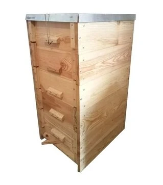 Вулик рогатий багатокорпусний під магазинну рамку 145 мм, на 10 рамок, проварений у парафіні (В0004)