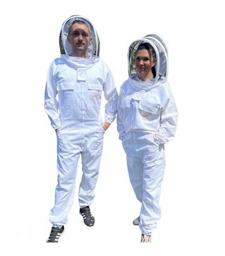 Комбінезон бджоляра з маскою євро, білий (OD0005PK)