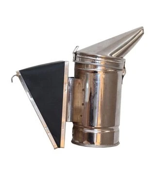 Дымоход пасечный из нержавеющей стали, мех съемный из искусственной кожи (506)