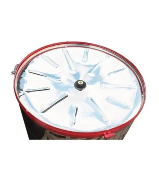 Медогонка 3-х рамкова не поворотна нержавіюча, касети зварні пофарбовані, з підставкою (М3010P)