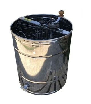 Медогонка 4-х рамкова поворотна нержавіюча, ремінний привід (М93236)