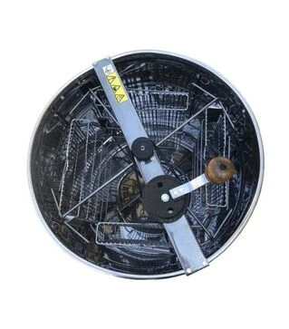 Медогонка 4-х рамкова поворотна нержавіюча, ремінний привід (М93236)