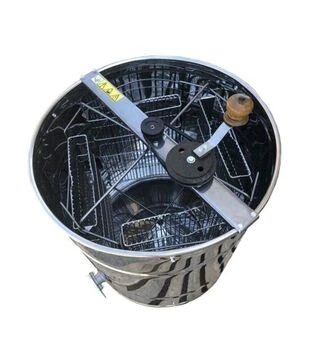 Медогонка 4-х рамкова поворотна нержавіюча, ремінний привід (М93236)