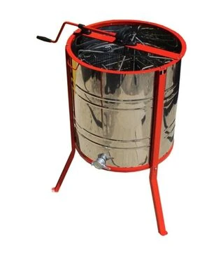 Медогонка 4-х рамкова поворотна нержавіюча, касети зварні нержавіючі, з підставкою (М5014P)