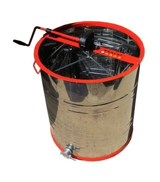 Медогонка 4-х рамкова поворотна нержавіюча, касети зварні нержавіючі (М5005)