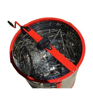 Медогонка 4-х рамкова поворотна нержавіюча, касети зварні нержавіючі, з підставкою (М5005P)