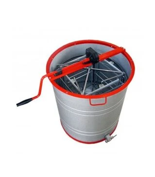 Медогонка 4-х рамкова поворотна нержавіюча, касети зварні пофарбовані (М6010)