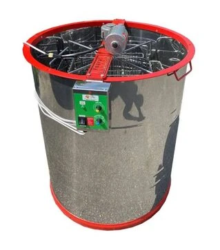 Медогонка 4-х рамкова поворотна нержавіюча, з горизонтальним електроприводом (PA4302)