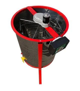 Медогонка 4-х рамкова поворотна нержавіюча, з електроприводом Pulse, з підставкою (MP0008PS)