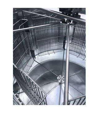 Медогонка 6-ти рамкова напівавтоматична оцинкована, з ремінним електроприводом Pulse 100 Вт (MP0004OC)