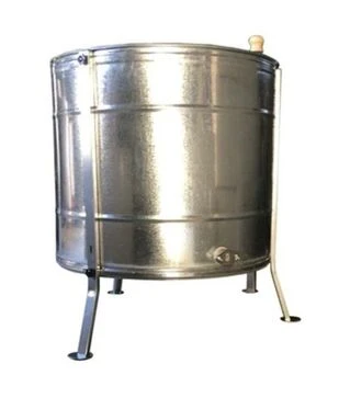 Медогонка 6-ти рамкова поворотна оцинкована, ремінний привід, з підставкою (M93244P)