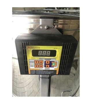 Медогонка 4-х рамкова синхронно поворотна автоматична нержавіюча (М93258)