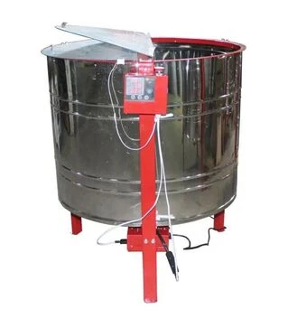 Медогонка 6-ти рамкова автоматична нержавіюча, ремінний привід (6B2SABN)