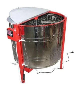 Медогонка 6-ти рамкова автоматична нержавіюча, ремінний привід (6B2SABN)