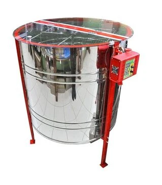 Медогонка 8-ми рамкова поворотна нержавіюча, ремінний привід (8RABN)