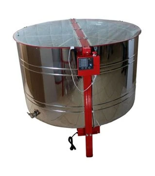 Медогонка 28-ми рамкова напівповоротна, автоматична нержавіюча, ремінний привід (28HRABN)