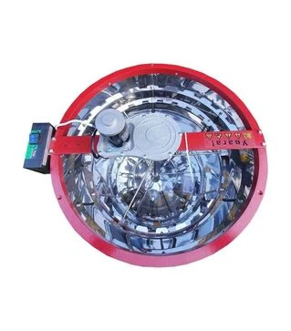 Медогонка 12-рамкова Бджілка радіальна ручна нержавіюча, з електроприводом Pulse, з підставкою (MPE5009P)