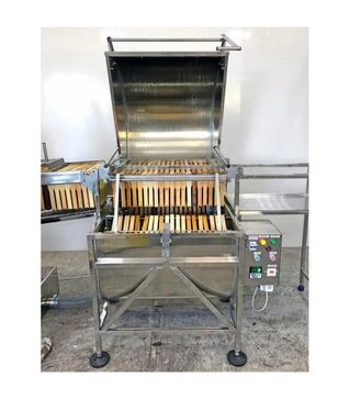 Медогонка 60-рамочная горизонтальная автоматическая нержавеющая, 0,75 кВт (P0216)