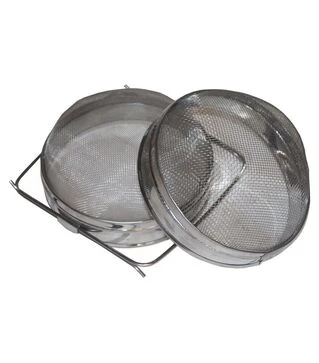 Фильтр для меда двухсекционный выпуклый &Oslash;200 мм, из нержавеющей стали (704)