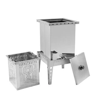 Воскотопка паровая Мелисса, квадратная, из нержавеющей стали, 17 л (V935)