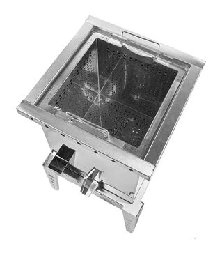 Воскотопка паровая Мелисса, квадратная, из нержавеющей стали, 17 л (V935)
