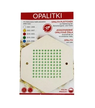 Метки номерные опаловые Лисонь 1&ndash;99, зеленые, 2019/2024 (MN0008PL)