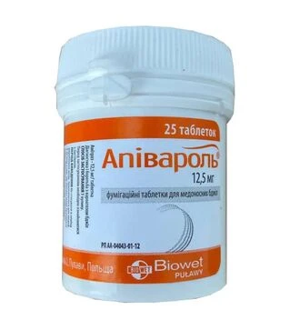 Таблетки Апіварол для лікування вароатозу, 25 шт (PO0001PL)