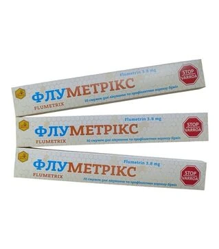 Смужки Флуметрикс, флуметрин, для лікування та профілактики вароатозу, 10 шт (FKH9815)