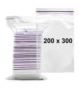 Зіп пакет, 200х300 мм, 100 шт (ZIP20-30)