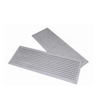 Решетка донного пылесборника Lyson 408х148 мм, круглые отверстия (RP0003PL)