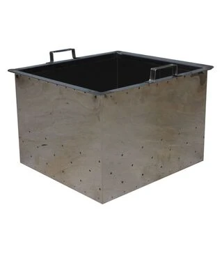 Кошик для забрусу 440х390х280 мм, нержавіюча сталь (1645)