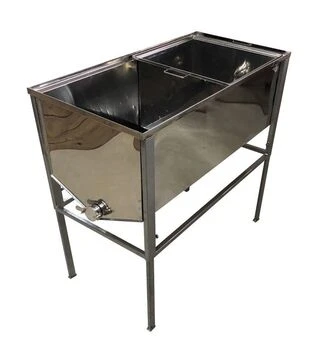 Стіл для розпечатування стільників 1 м, нержавіючий кран (1601N)