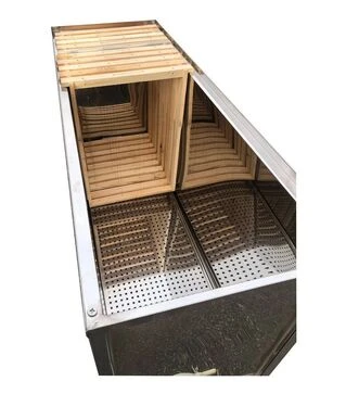 Стол для распечатки сот под Украинскую рамку 1 м, плоская корзина, пластиковый кран (1656P)