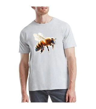 Футболка сіра З Бджолою (FU0004)