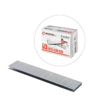 Скоба для степлера INTERTOOL PT-1612, 28 мм, 18GA, 5000 шт (PT-8328)