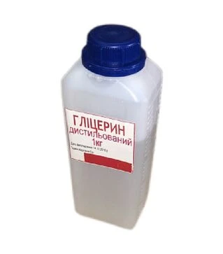 Гліцерин для виготовлення смужок від кліща, харчовий дистильований, 1 кг (GL0001DE)