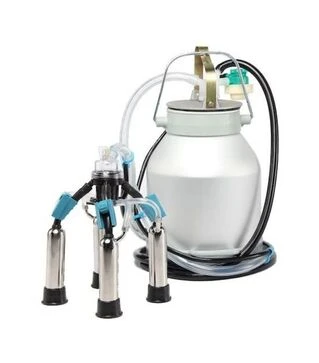 Доильное ведро "МАЙГА Нержавейка", стаканы нержавейка и крышка алюминиевая